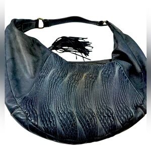 Caterina Lucchi grey leather large hobo bag